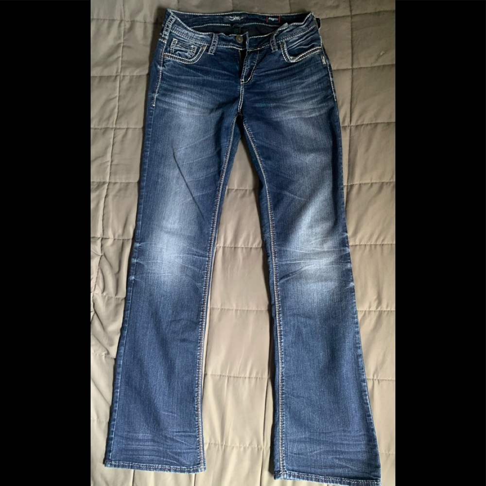 Silver Suki Stretch Jeans 30x35